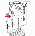 Spark plug connector 3 cylinders